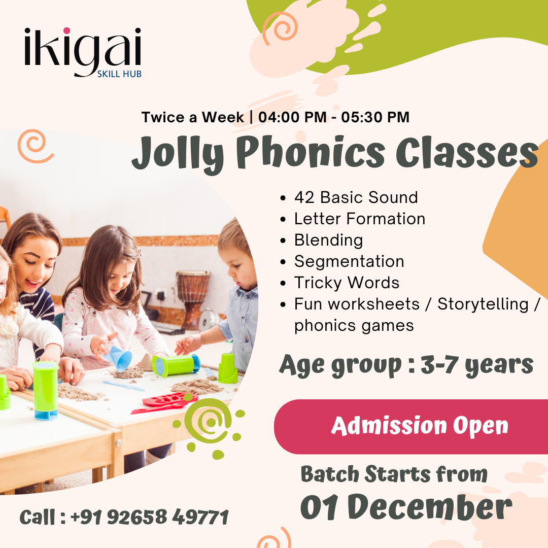 Jolly Phonics Classes for kids in Surat